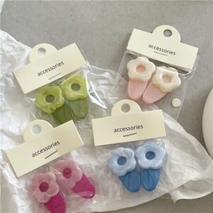 Kids Girl Fashion Cute Floral Hairpin 2-Piece Set