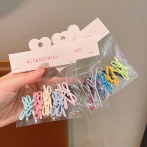 Kids Girl Fashion Cute Mini Bowknot Small Hairpin Set