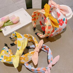 Girl Fashion Cute Floral Bowknot Headband