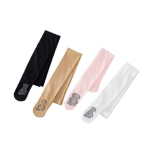 Girls Fashion Simple Solid Color Thin Anti-Pilling Non-Slip Stockings