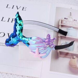 Children's Cartoon Cute Sequins Fish Tail Headband