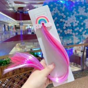 Kids Girls Fashion Cute Sweet Party Candy Color Cartoon Wig Defense