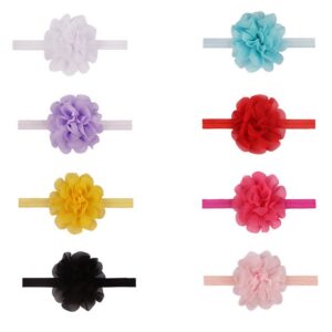 Kids Cute Solid Color Floral Headband