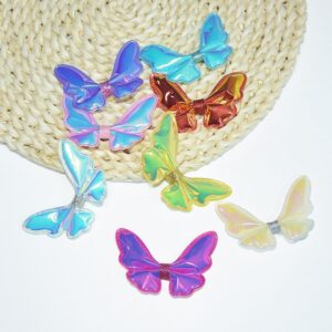 Kids Girls Cute Gradient Color Laser Butterfly Hairpin