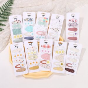 Kids Girls Cute Flower Hair Clip Sets