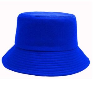 Fashion Solid Color Kids Flat Top Sunshade Sunscreen Double-Sided Bucket Hats