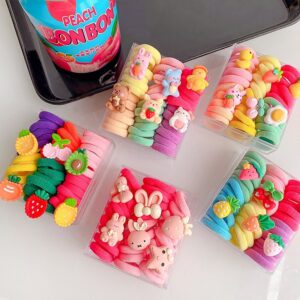 Kids Girls Cute Sweet Cartoon Hair Rings