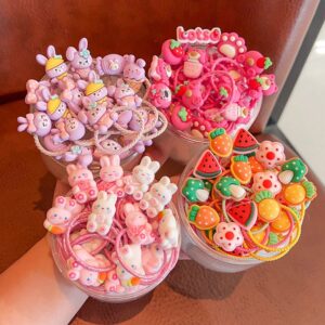 Kids Girls Cute Sweet Hair Rings