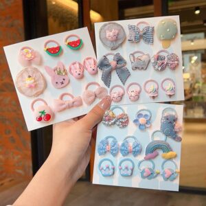 Kids Girls Cute Sweet Cartoon Hair Rings