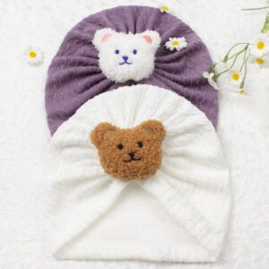 Newborn Cute Cartoon Knitwear Turban Cap
