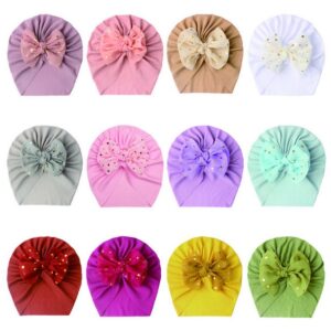 Newborn Cute Bow Turban Cap