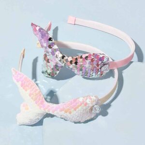 Kids Girls Cute Sweet Mermaid Sequins Hair Band