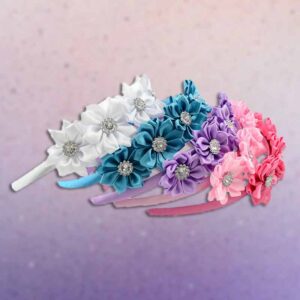 Kids Girls Cute Sweet Flower Rhinestone Hair Band