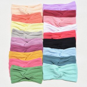 Baby Cute Solid Color Cross Hair Band