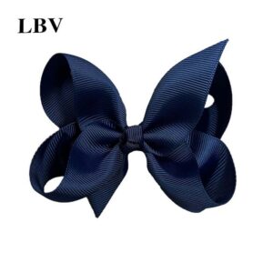 Kids Girls Cute Solid Color Bow Hairpin