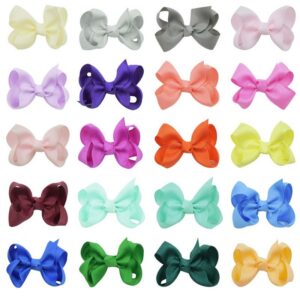 Kids Girls Cute Solid Color Bow Hairpin