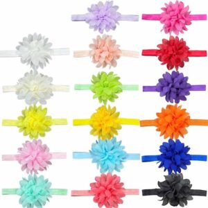 Baby Cute Solid Color Flower Hair Band