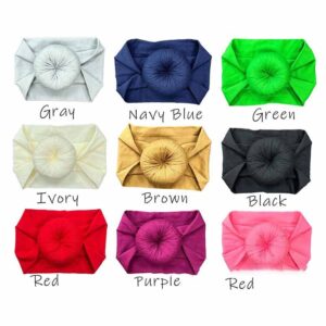 Baby Cute Solid Color Donut Hair Band