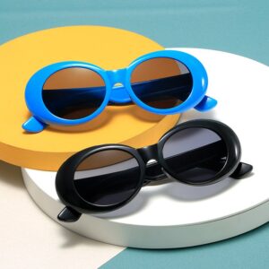 Kids Unisex Fashion Casual Cute Round Frame Solid Color Sunglasses