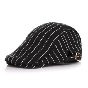 Kids Unisex Spring Autumn Casual Stripe Print Beret Peaked Cap