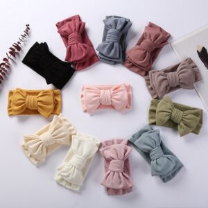 Kids Girls Cute Sweet Solid Color Bow Headwear