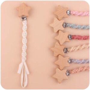 Children Newborn Baby Fashion Cartoon Star Anti-Drop Pacifier Chains