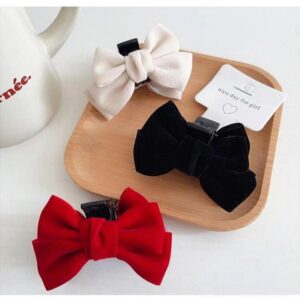 Kids Girls Cute Sweet Solid Color Bow Hair Accessories