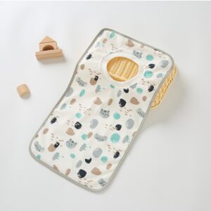 Newborn Cute Sweet Cartoon Print Muslin Burp Cloth