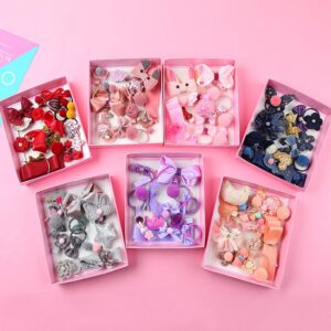 Kids Girls Cute Sweet Cartoon Bow Hair Accessories Set