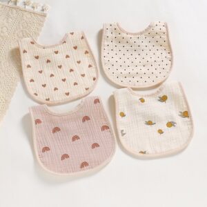 Newborn Cute Print Muslin Burp Cloth