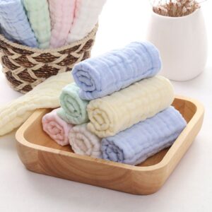 Newborn Cute Solid Color Muslin Burp Cloth