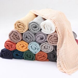 Newborn Cute Solid Color Bath Towel Swaddling