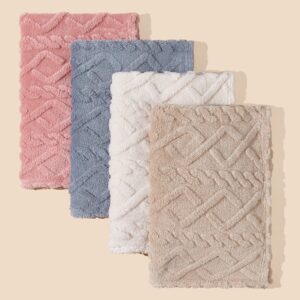 Newborn Casual Cute Stripe Solid Color Flannel Wrap Swaddle