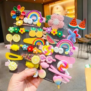 Kids Girls Cute Sweet Cartoon Flower Bow Hairpin