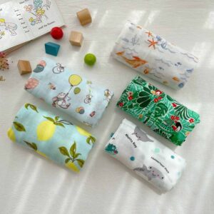 Newborn Cute Cartoon Floral Print Wrap Swaddle