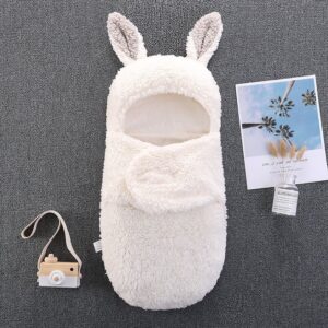 Newborn Boys Girls Spring Autumn Winter Cute Cartoon Fleeces Wrap Swaddling