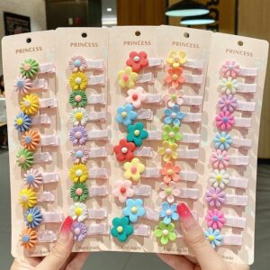 Kids Girls Cute Sweet Cartoon Flower Hairpin