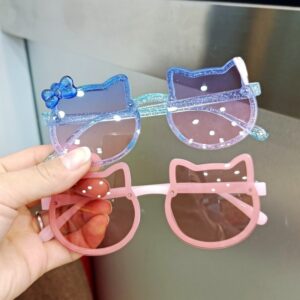 Children Kids Baby Fashion Cute Cartoon Cat Kitten Sunglasses