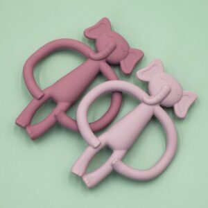 Baby Creative Bunny Elephant Silicone Molar Soothing Teeth Stick Toy