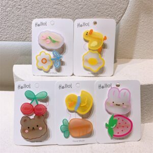 Kids Toddler Girl Cute Cartoon Bear Hairpin