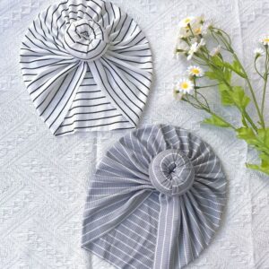 Toddlers Newborn Baby Stripe Knot Cap