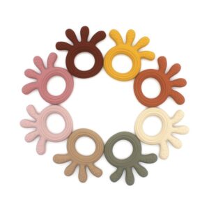 Baby Simple Solid Color Octopus Silicone Molar Stick