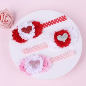 Kids Simple Flower Heart-shaped Elastic Headband