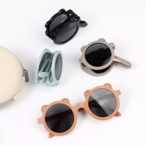 Children Kids Baby Fashion Girls Boys Cute Panda Round Sunglasses
