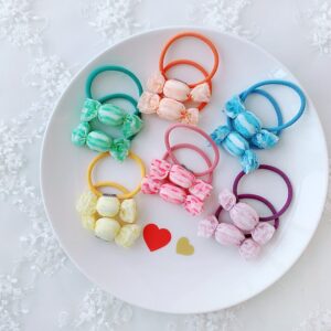 2pcs/set Girls Cute Sweet Candy Shape Hair Rope