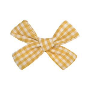 Children Kids Toddlers Fashion Girls Plaid Bow Hair Clip Hair Accessories