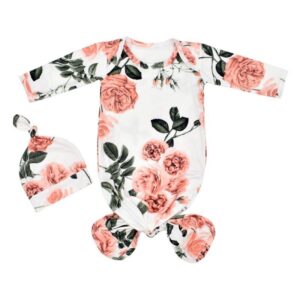 Baby Newborn Sleeping Swaddle Blanket And Turban Hat