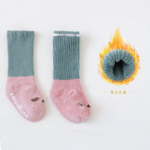 Baby Cute Cartoon Pattern Letter Thickened Non-slip Floor Socks