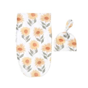 Baby Newborn Sleeping Swaddle Blanket Turban Hat