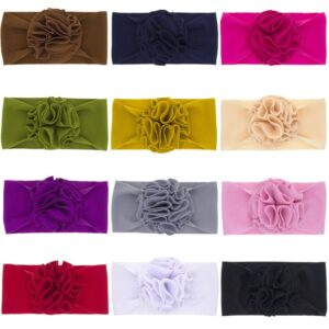 Kids Solid Color Multi-layer Petal Flower Headband